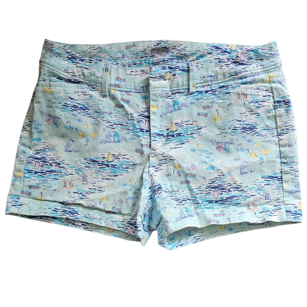 Old Navy Pixie Shorts Summer Beach Print Size 8